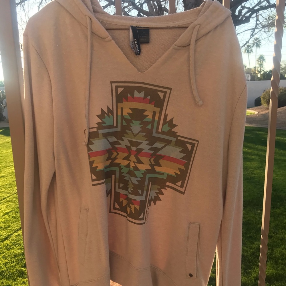 ORNELL Hooded Sweatshirt/hoody with Aztec Design